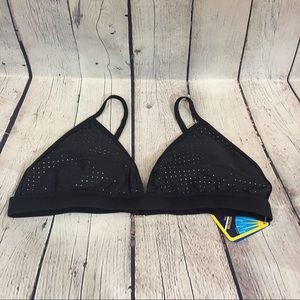 Fabletics Carvico Valentina Black Mesh Bikini Top